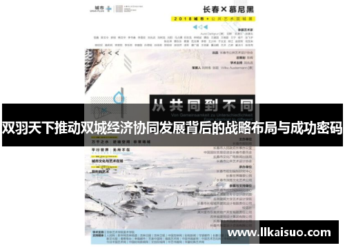 双羽天下推动双城经济协同发展背后的战略布局与成功密码